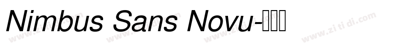 Nimbus Sans Novu字体转换 Nimbus Sans Novu字体转换